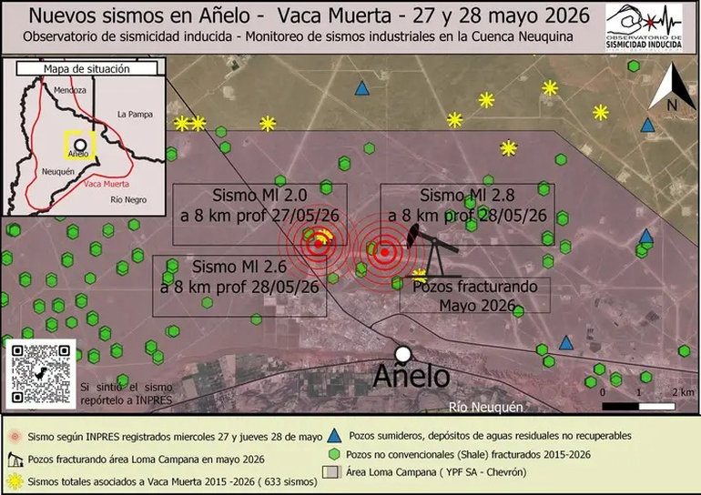 Registro de los últimos tres sismos en dos días a finales de marzo de este año. Fuente: Observatorio de Sismicidad Inducida. Registro de los últimos tres sismos en dos días a finales de marzo de este año. Fuente: Observatorio de Sismicidad Inducida.
