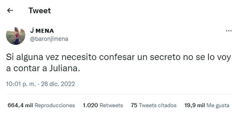 El tweet de Jimena Barón que disparó la insólita pelea con Juliana de Gran Hermano.