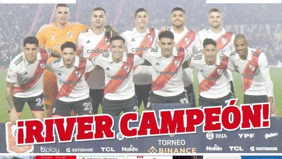 ¡Reclamá con el diario del domingo el póster de River campeón!
