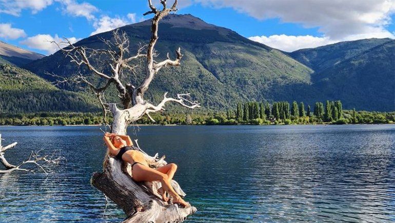 La paradisíaca Navidad de Nicole en La Angostura y Bariloche