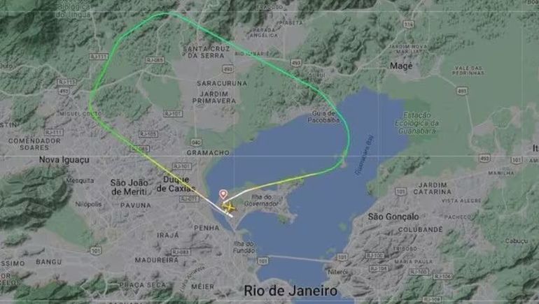 La zona donde ocurrió el curioso accidente de avión. La zona donde ocurrió el curioso accidente de avión.