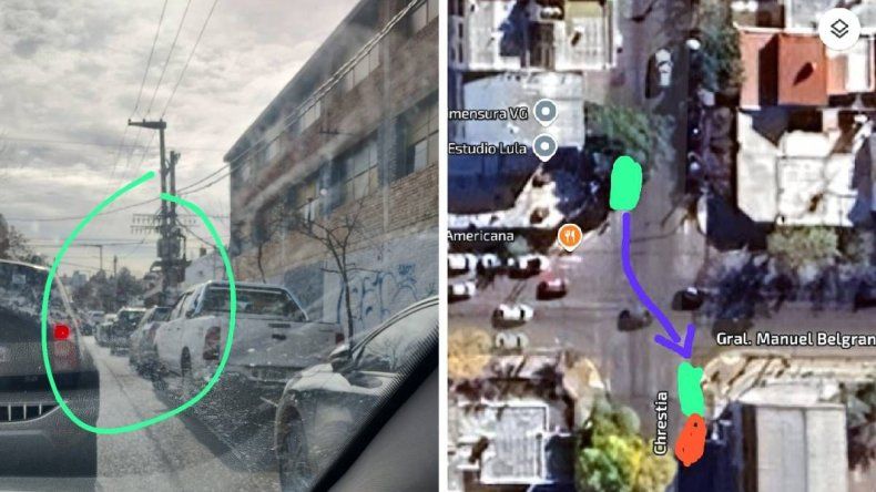 Más allá del susto, el pequeño, afortunadamente, no sufrió ninguna lesión tras el accidente de tránsito. 