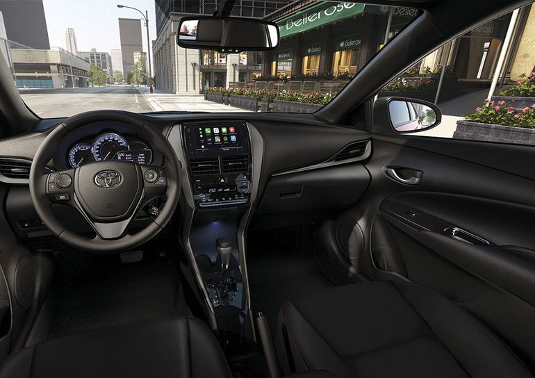 Así luce el interior del Toyota Yaris que se vende en Argentina. Así luce el interior del Toyota Yaris que se vende en Argentina.