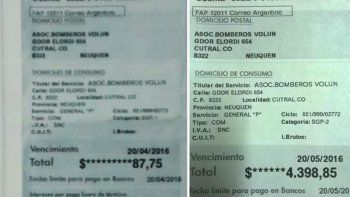 Las facturas de los meses de marzo y abril de este año. Las facturas de los meses de marzo y abril de este año.