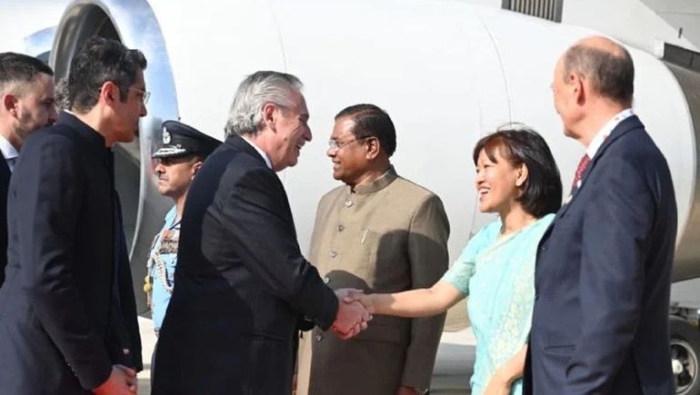 Alberto Fernández en la India Alberto Fernández en la India