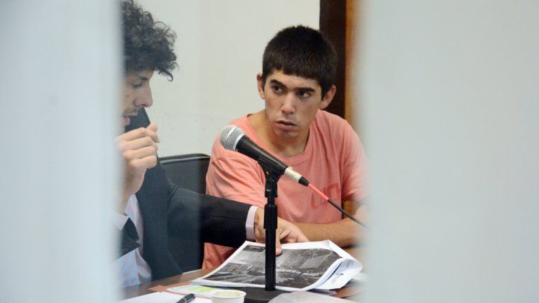 Diego Bombo Oyarzo cuando fue absuelto por el crimen del puntero.