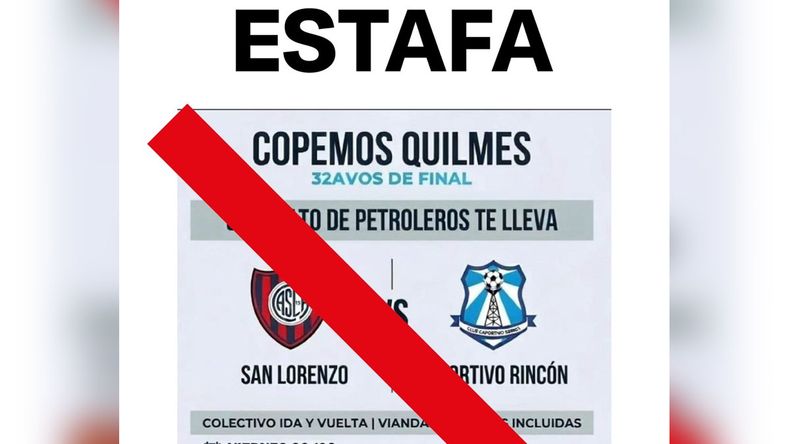 Sindicato Petrolero alerta por estafa con viajes para ver la Copa Argentina | LM Neuquen Sindicato Petrolero alerta por estafa con viajes para ver la Copa Argentina