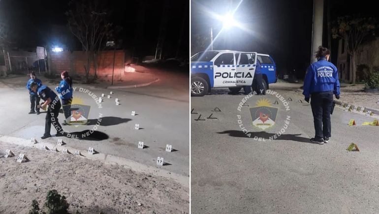 Al menos 65 disparos efectuaron contra unas personas.