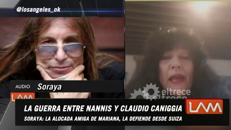 Amiga de Nannis le contestó a Caniggia y se enojó con LAM