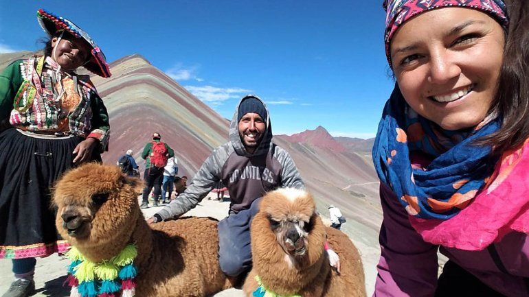 Nacho y Ale en la monta&ntilde;a Arcoiris