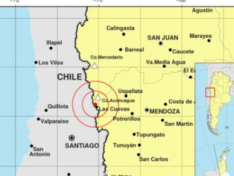 Un terremoto de 5,8 grados sacudió a Mendoza