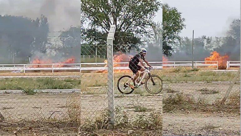 Quejas de los vecinos por quema de pastizales en Ciudad Deportiva