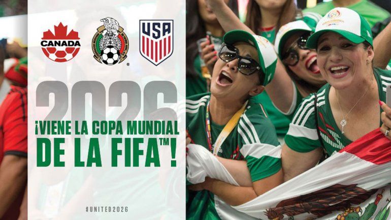 Tres países por una misma copa en el 2026. América festeja.