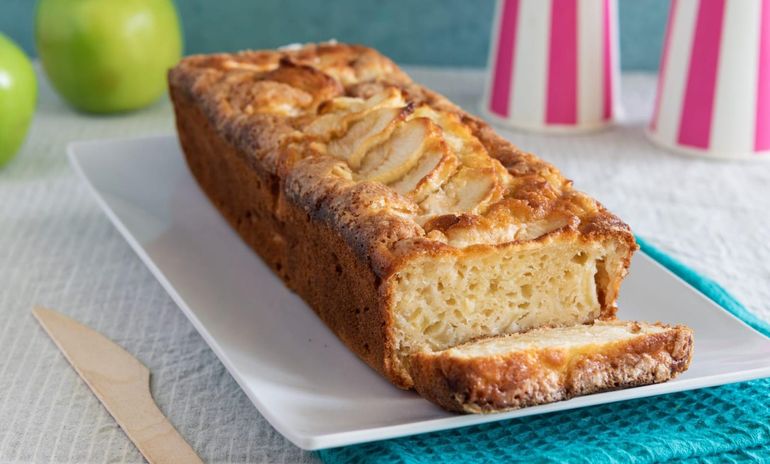 Budín de manzana sin azúcar.