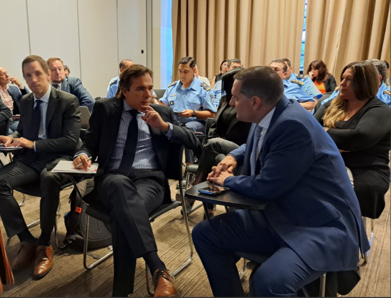 El fiscal General José Gerez y el ministro de Seguridad Matías Nicolini. El fiscal General José Gerez y el ministro de Seguridad Matías Nicolini.