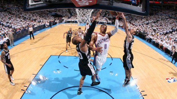 san antonio perdio con oklahoma y se igualo la serie