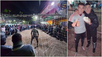 Alan Leo Díaz en una definición por penales en la Villa y con el dinero recaudado... Alan Leo Díaz en una definición por penales en la Villa y con el dinero recaudado...