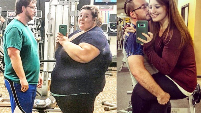 La pareja se casó en el 2015 y se alimentaba muy mal. Hoy cumplen una dieta sana