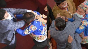 Escándalo en Bolivia: trompadas en el Congreso entre legisladores