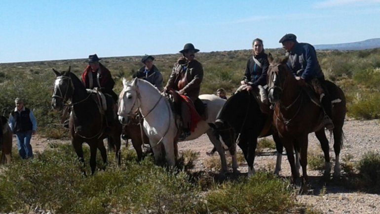 Una cabalgata recordó el lugar del accidente en 1976.