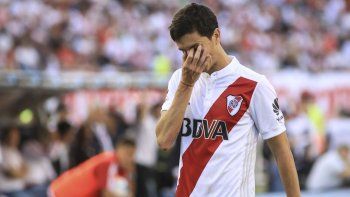 malas noticias para river: nacho fernandez se desgarro malas noticias para river: nacho fernandez se desgarro