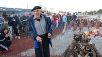Juan Ceballo, el asador de 90 años.
