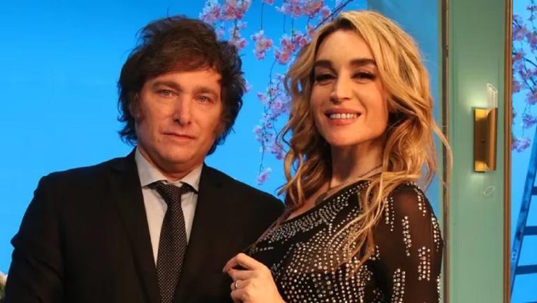 Javier Milei y Fátima Flórez
