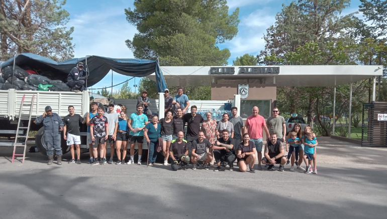 El Club Alemán de Neuquén realizó una gran campaña de donación para Bahía Blanca
