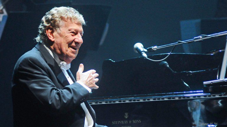 El pianista en una de sus presentaciones en el teatro Gran Rex