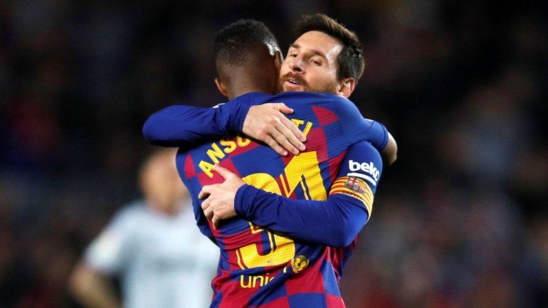 Acuña y Messi se sumaron a la campaña contra el racismo