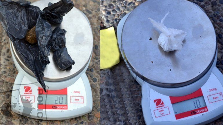 Motociclista intentó escapar de un control policial y lo detuvieron: llevaba marihuana y cocaína