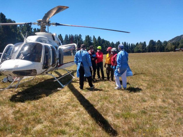Este fue el tercer rescate en el Lanín desde el inicio del nuevo año
