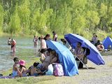 La Muni ofrece clases de natación gratis en el río Limay
