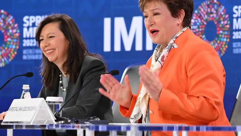Julie Kozack y Kristalina Georgieva