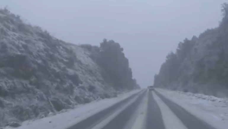 Temporal de nieve en Buenos Aires: el sur de la provincia cubierto de blanco