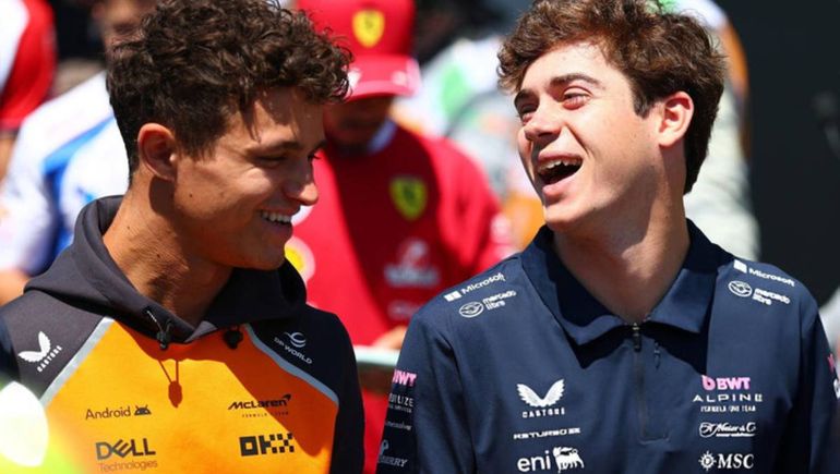 El insólito cruce de Colapinto con Lando Norris que revolucionó las redes sociales