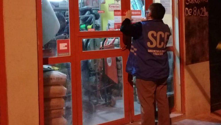 Clausuraron 6 comercios por romper la cuarentena