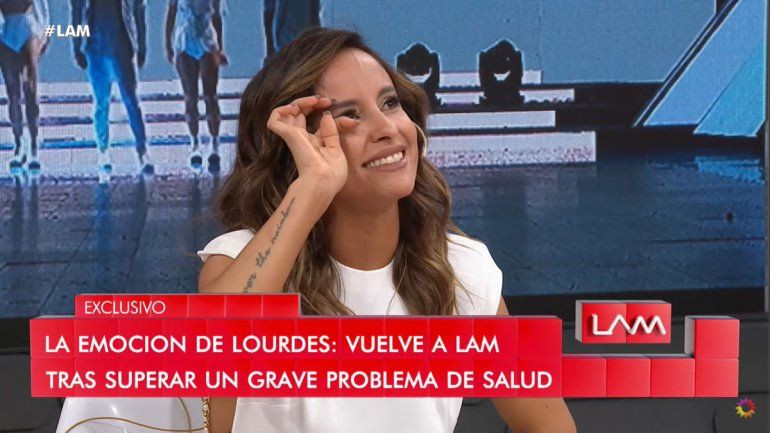 Lourdes Sánchez regresó a LAM tras su difícil momento