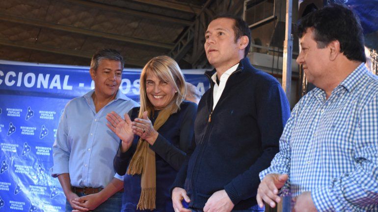 Los principales referentes del partido provincial con Chani