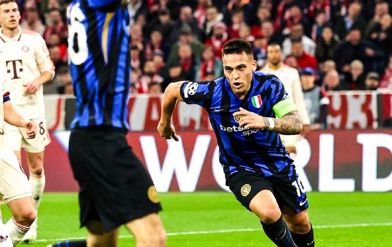 Fútbol puro: el golazo de Lautaro Martínez al Bayern por la Champions