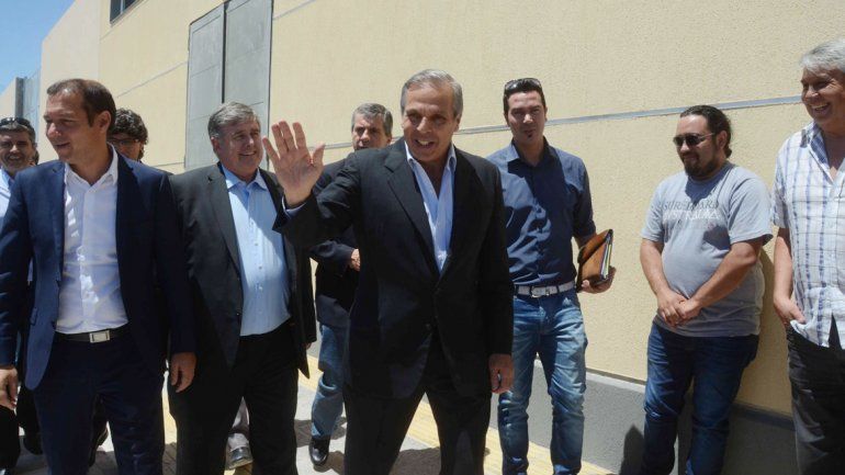 Sapag encabezó ayer un acto en la capital. Fue luego de su viaje por EE.UU. y a menos de una semana de dejar su cargo.