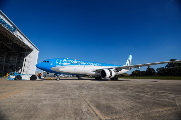 Así se ve el avión de la Selección Argentina para el Mundial 2026.
