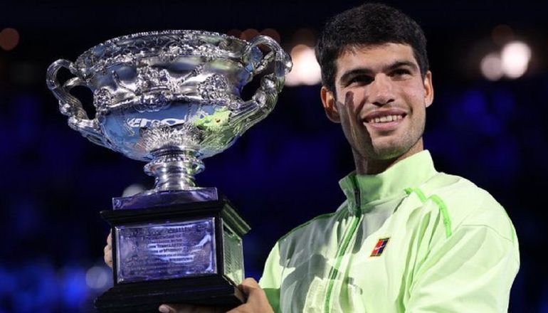 Carlos Alcaraz sigue rompiendo récords: la nueva marca que logró al ganar el Australian Open