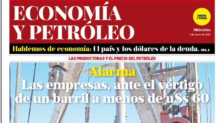 Alarma: las empresas, ante el vértigo  de un barril a menos de u$s 60
