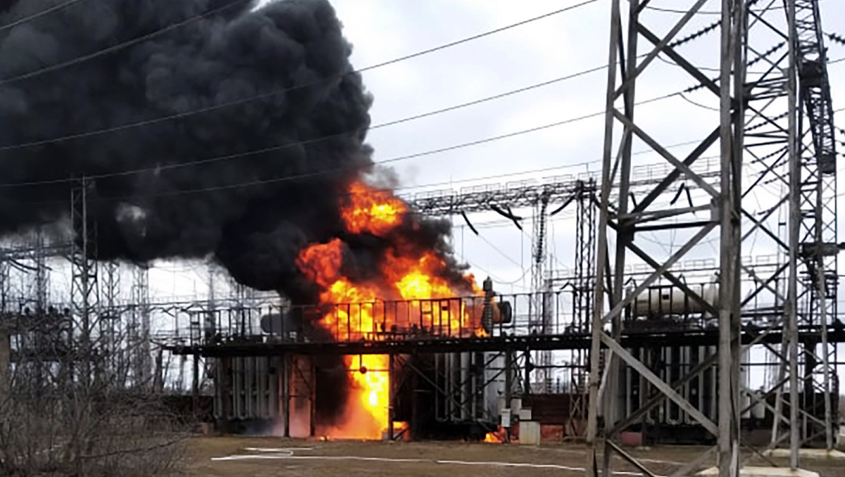Ataques al suministro eléctrico en Ucrania