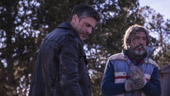 Sbaraglia y Darín, quien sorprende en el film por su transformación.