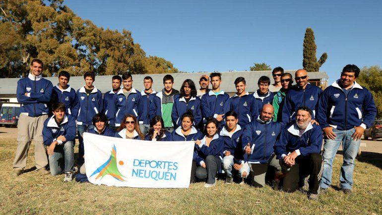 La delegación local que compitió en Mendoza.