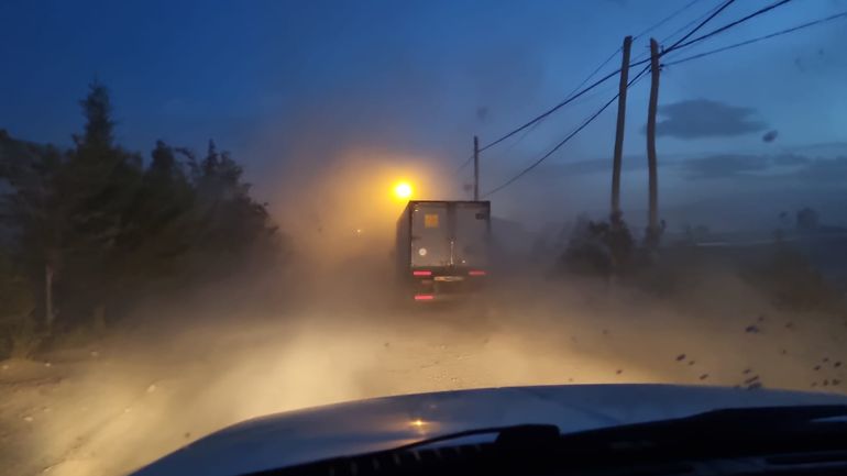 temporal de viento en chos malal