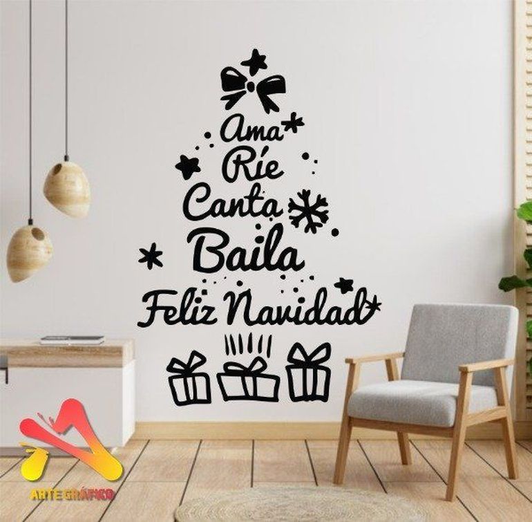 El vinilo permite crear arbolitos navideños personalizados. El vinilo permite crear arbolitos navideños personalizados.