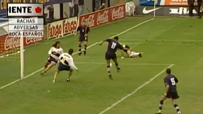 Retro: el gol de Jorge Almirón a Boca en La Bombonera